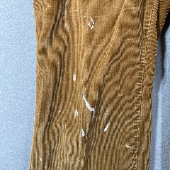 Vintage 70s Levis For MF Corduroy Distressed Brown Tab Pants Mens 12 28 x 29 - Picture 4 of 16